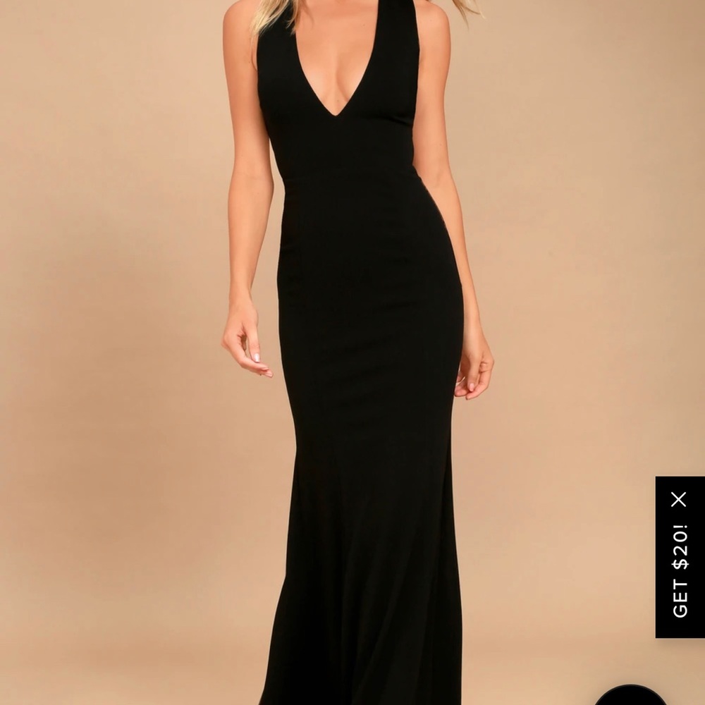 Lulus black maxi dress